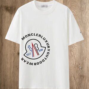 Moncler Men's White Short Sleeve T-Shirt